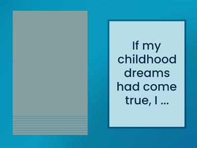 7B. Second, third and mixed conditionals.