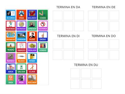 PALABRAS QUE TERMINAN EN SILABAS CON D