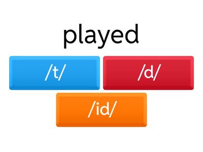 Dean - I1I2 SL - M2 - Pronunciation regular verbs - /t/, /d/, /id/ 