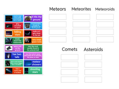Asteroids, Comets, & Meteors