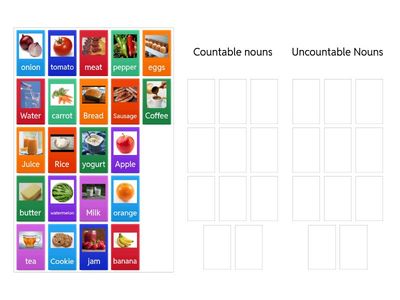 COUNTABLE AND UNCOUNTABLE NOUNS