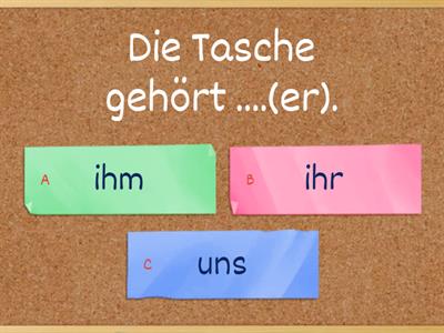 A2  Personalpronomen im Dativ