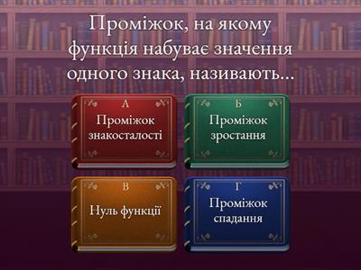 Властивості функції. 