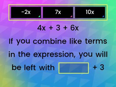 Combining Like Terms Review