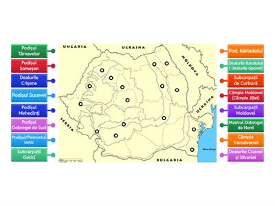 Unități de deal și de podiș din România și diviziuni ale acestora   