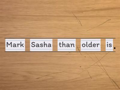 Comparative and superlative adjectives