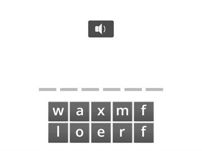 Dolch Sight Nouns - List 4 - Part 1 (Spell the word)