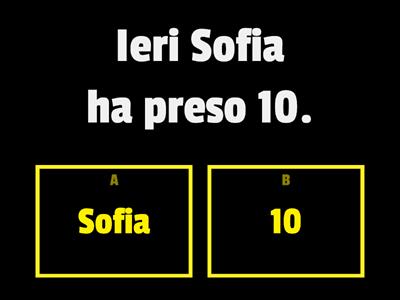 Qual è il soggetto (chi compie l`azione)?