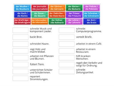 Was macht er / sie?