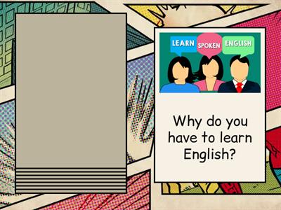 Speaking card - WHY- BECAUSE