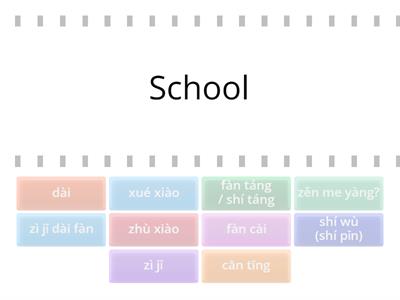 Y10 School meals (pinyin and English)