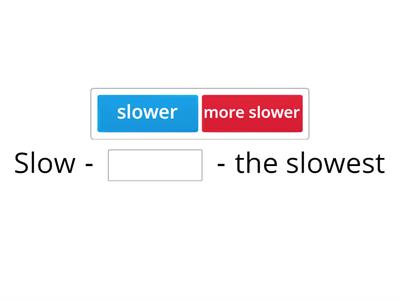 Comparison Degrees of Adjectives