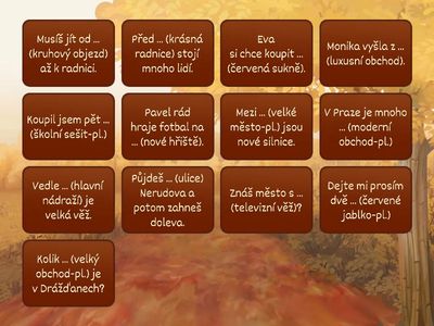 Deklinace substantiv a adjektiv