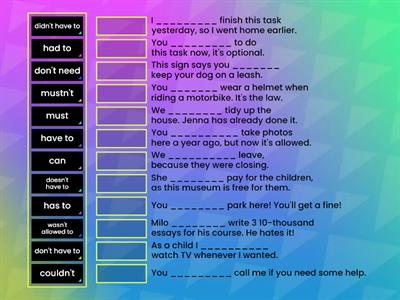 Modal Verbs match