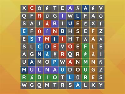 Caça-palavras - Ossos humanos