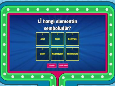 bilsem element sembol