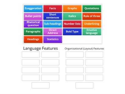 CAL - L1/2 FS - Language Features Vs Organisational (layout) Features 