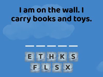 SPELLING - HOUSE (VASE, CURTAIN, ETC)