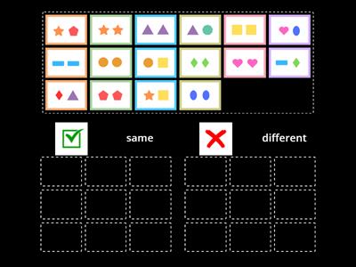 Same/different shapes 