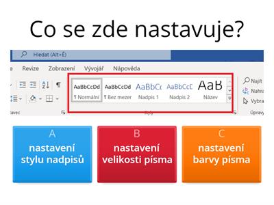 Word práce s textem