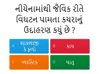 સુમિભાની સુવાસ ક્વિઝ  ધોરણ 10 વિજ્ઞાન પ્ર.15 આપણું પર્યાવરણ by Hemantkumar Joshi