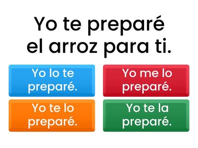 U2A: Double object pronouns 