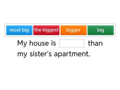 Comparatives, superlatives and modifiers!