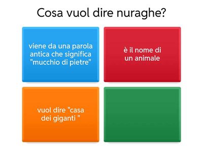 QUIZ SUI NURAGHI(6-10 ANNI)