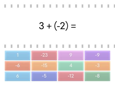 Adding & Subtracting Integers 
