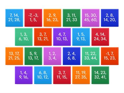 Number sequences - Entry 3 practice