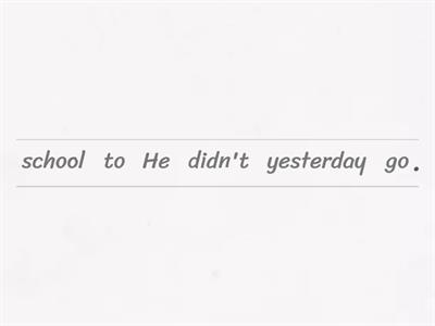 Past Simple Negative and Questions