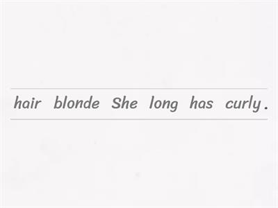 Descriptions Word Order