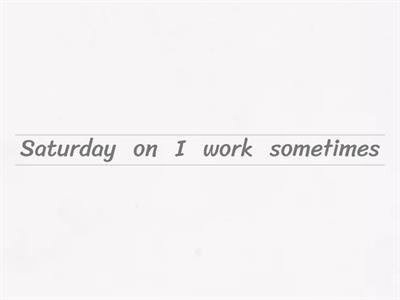 Present Simple: Time Expressions