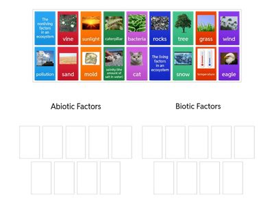 Biotic and Abiotic Factors