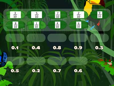 Matching Fractions & Decimals