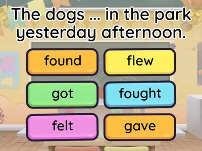 Irregular verbs Quiz