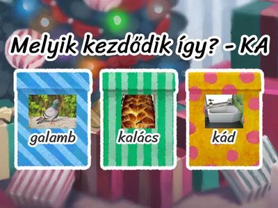 K-G auditív differenciálás-kezdőszótag észlelése, differenciálása