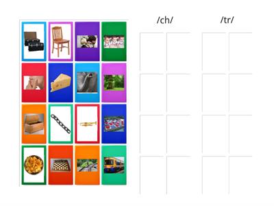 /ch/ vs. /tr/ phoneme sort