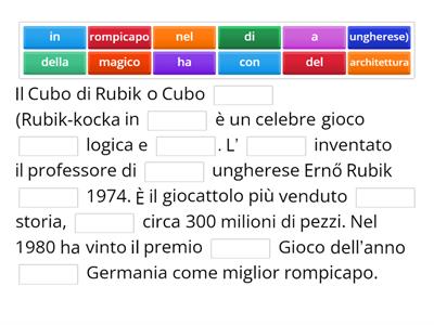 IL CUBO DI RUBIK GI 2 tappa 1