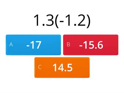   Warm up (Multiply and divide 