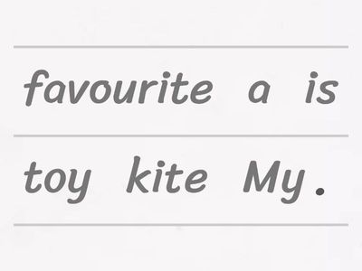 Year 1 - Let's Play (My favourite Toy)