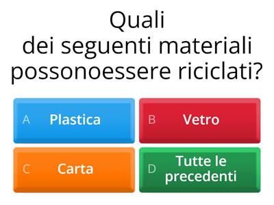 Verifica apprendimento sul RICICLO