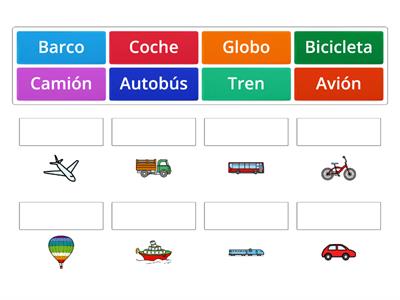 ¿Cómo se llaman? Medios de transporte