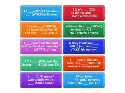 PAST SIMPLE vs PAST CONTINUOUS