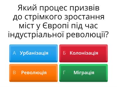 Індустріальна революція у країнах Західної Європи та її наслідки. Спроби осмислення нової дійсності