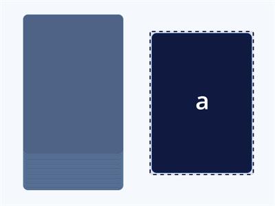 Lowercase Alphabet shuffle