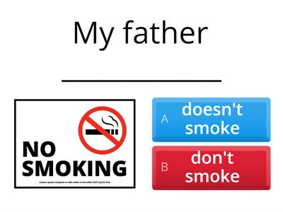 Simple presente-Negative Form