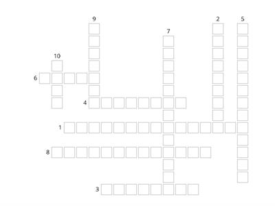 Nutrition crossword