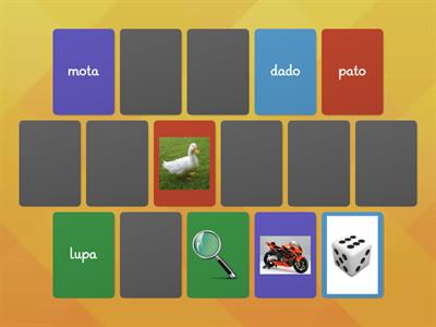 Consolidação - p, t, l, d, m - Jogo de memória