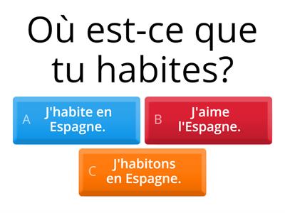 Les questions en français A1